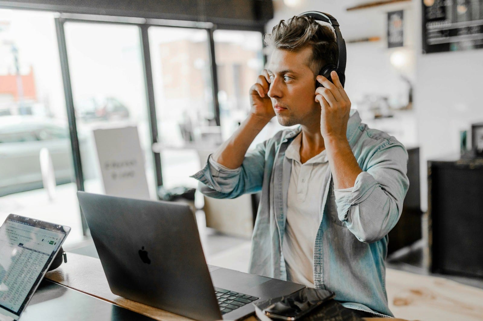 Man Wearing Headphone - Content Creator Tools