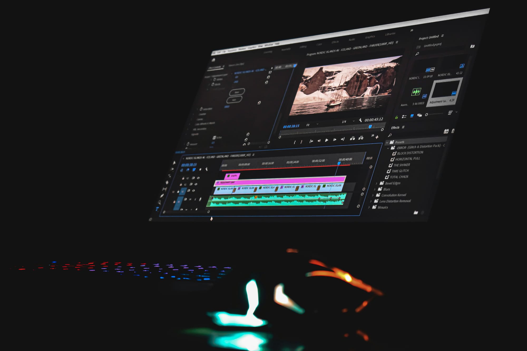editing screen on a laptop - CapCut Alternatives