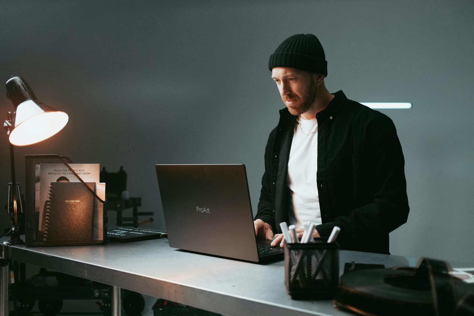man on a laptop - visla alternatives