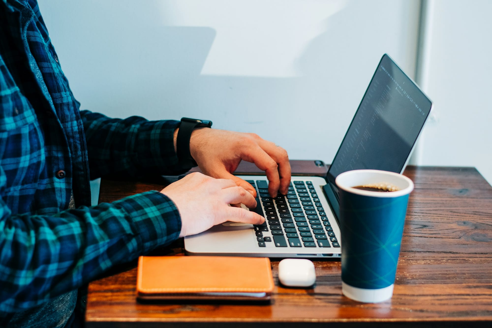 man typing - YouTube Marketing for Small Business