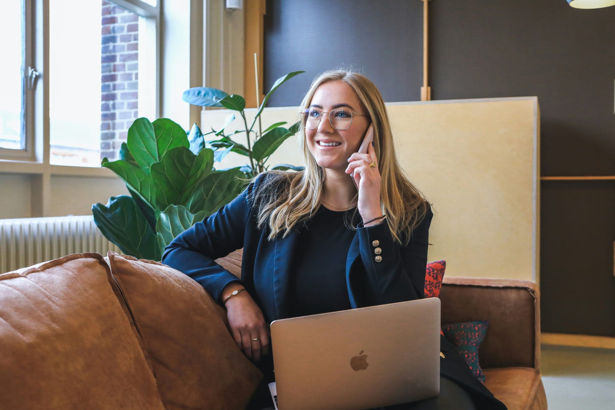 woman taking on phone - Video Marketing Tools for Social Media