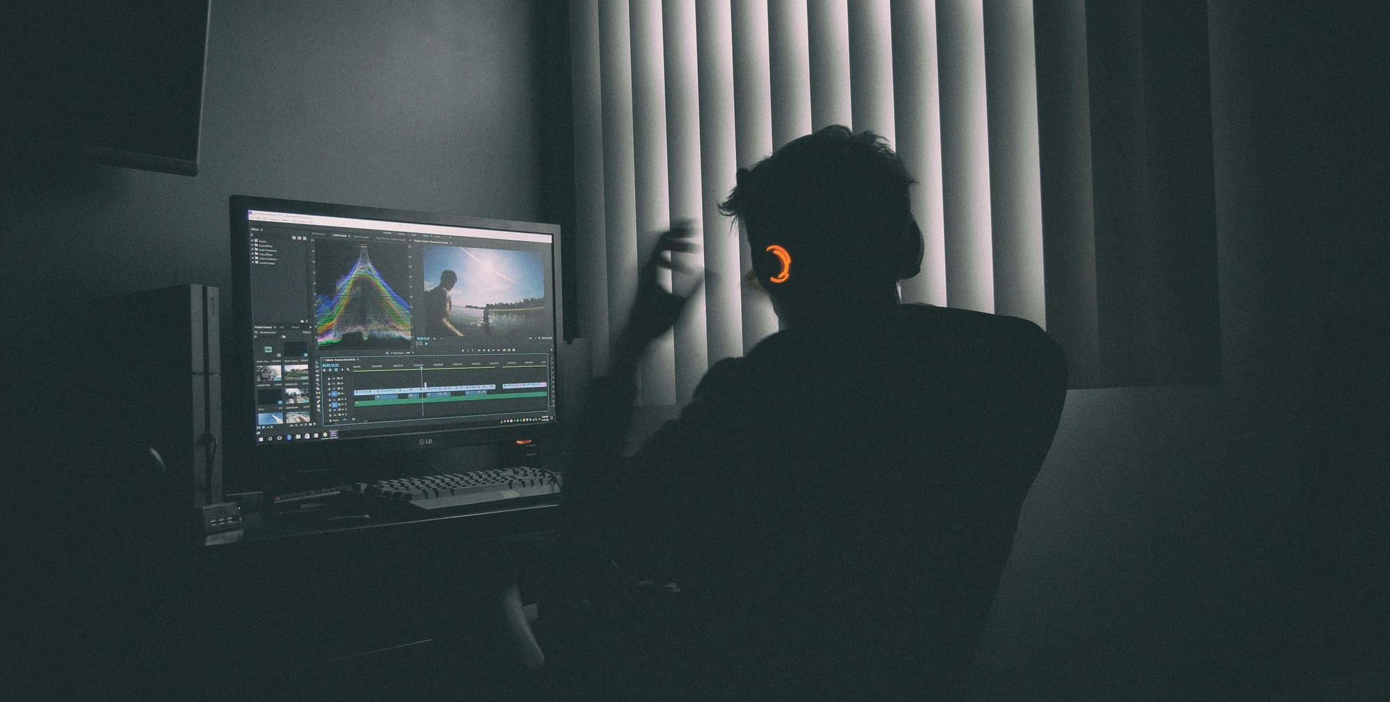 man editing video - How to Start Editing Videos