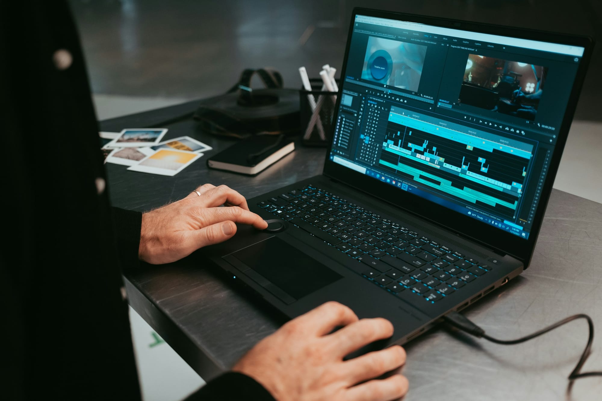 person editing new video - Video Content Creator