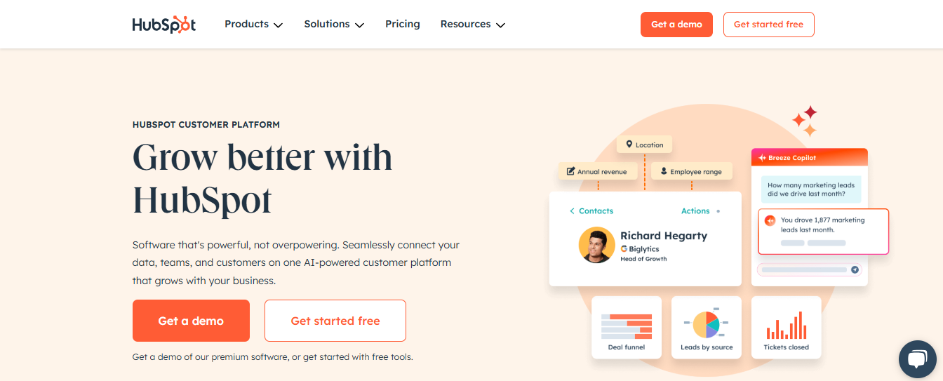 hubspot - Best Social Media Marketing Tools