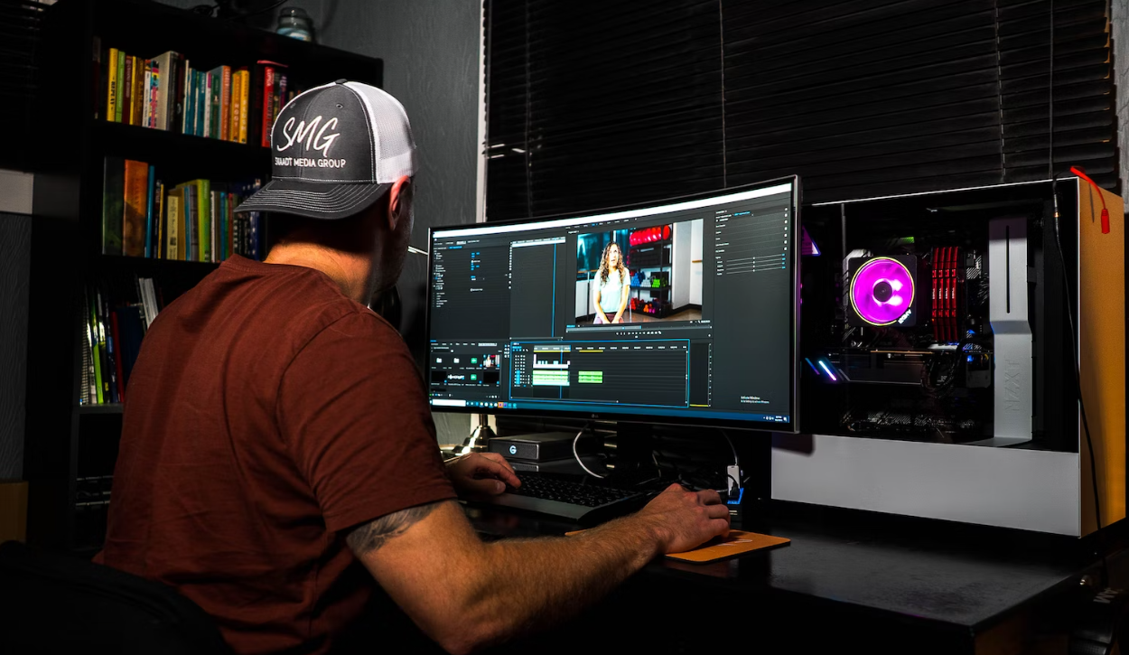 man focused on a task - Best Video Editing App for PC