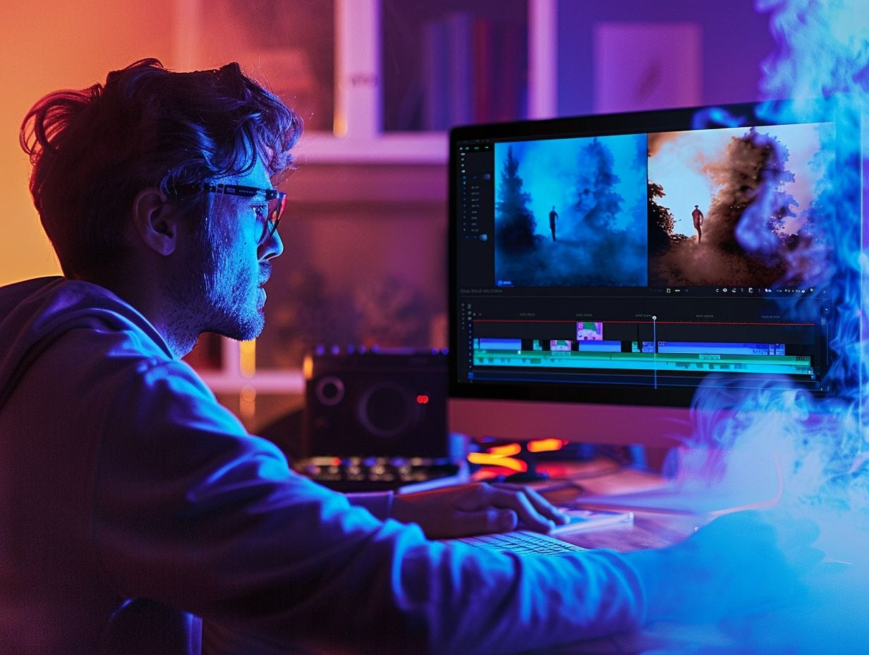 man editing with team - How to Make Money Video Editing