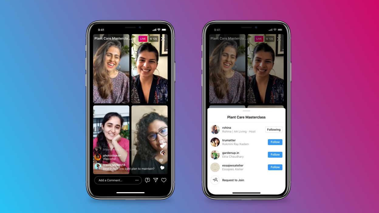 Group of people on live - How Does Instagram Live Work