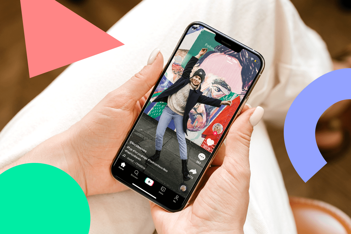 woman using tiktok - Best Hashtags for TikTok to Go Viral