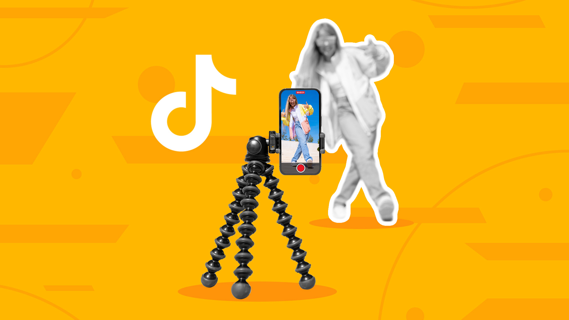 woman making tiktok - Best Hashtags for TikTok to Go Viral