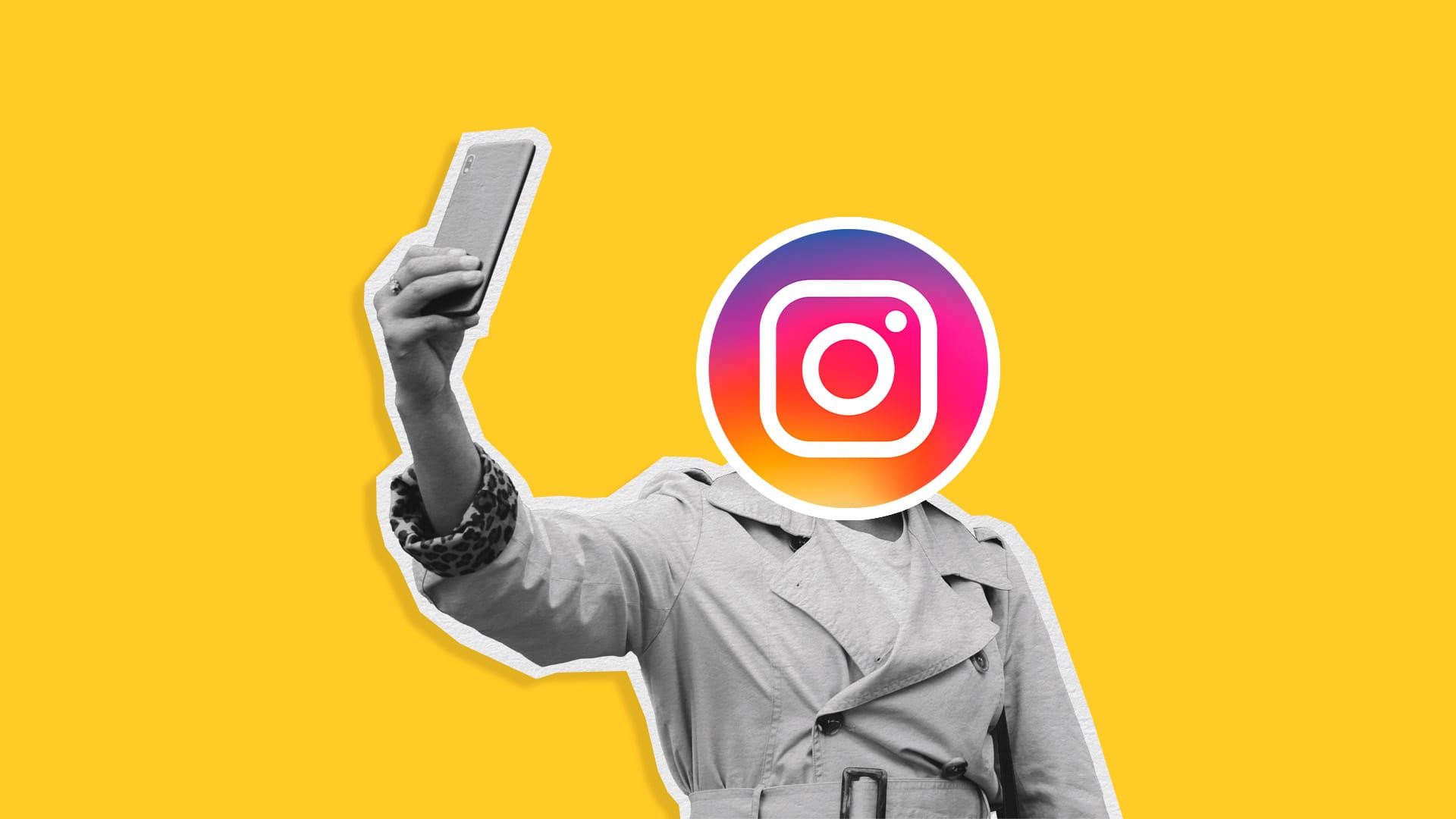 instagram logo on womans face - How to Repost Reels on Instagram